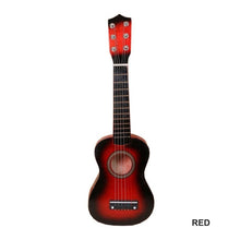 Load image into Gallery viewer, Small Guitar Ukulele Wooden 21&quot; Wood Musical Instrument Uke Soprano Hawaiian Acoustic Guitar Musical Instruments