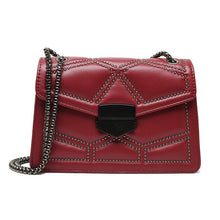 Load image into Gallery viewer, Vintage Small Rivet Flap Chain Shoulder Messenger Crossbody Bags Women Handbags Fashion Ladies Clutch Casual Totes Female Purse