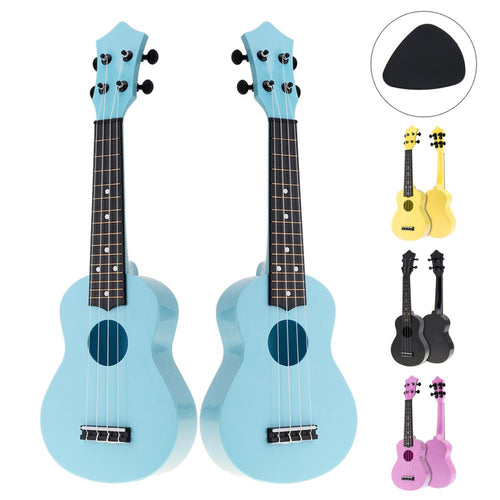 21 Inch Colorful Acoustic Ukulele 4 Strings Hawaiian Guitar Guitarra Instrument for Kids Beginner or Basic players