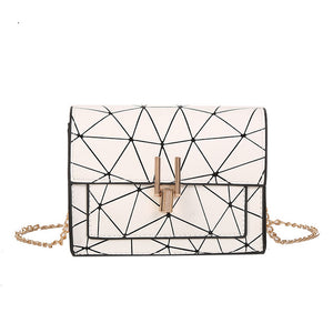 Women Shoulder Bags 2019 Summer New Korean Version of The Messenger Bag Handbag Chain Wild Crack Printing Wild Shoulder Bag