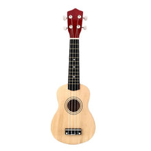 Load image into Gallery viewer, Small Guitar Ukulele Wooden 21&quot; Wood Musical Instrument Uke Soprano Hawaiian Acoustic Guitar Musical Instruments