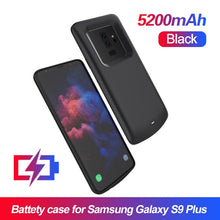 Load image into Gallery viewer, Battery Charger Case For Samsung Galaxy S9 S8 Plus Soft TPU Charging Phone Power Cover For Samsung Note 8 Note 9 battery Case