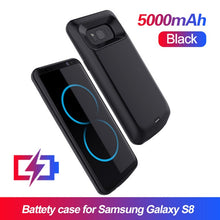 Load image into Gallery viewer, Battery Charger Case For Samsung Galaxy S9 S8 Plus Soft TPU Charging Phone Power Cover For Samsung Note 8 Note 9 battery Case
