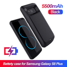 Load image into Gallery viewer, Battery Charger Case For Samsung Galaxy S9 S8 Plus Soft TPU Charging Phone Power Cover For Samsung Note 8 Note 9 battery Case