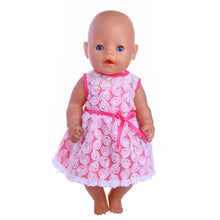 Load image into Gallery viewer, Doll Unicorn Clothes 15 Sets T-Shirt+Skirt/Pants Dress Fit 18 Inch American&amp;43 Cm Baby New Born Doll Generation Christmas Girl`s