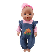 Load image into Gallery viewer, Doll Unicorn Clothes 15 Sets T-Shirt+Skirt/Pants Dress Fit 18 Inch American&amp;43 Cm Baby New Born Doll Generation Christmas Girl`s