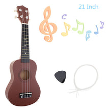 Load image into Gallery viewer, 21 Inch Colorful Acoustic Ukulele 4 Strings Hawaiian Guitar Guitarra Instrument for Kids Beginner or Basic players
