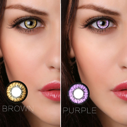 Beautiful Pupil Color Contact Lenses Monthly Throw Female Path 14mm Cute Multicolor Party Gift Cartoon Girl Decoration Cosplay
