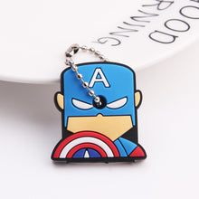 Load image into Gallery viewer, Cartoon Anime Cute Key Cover Cap Silicone Mickey Stitch Bear Keychain Women Gift Owl Porte Clef Minne Key Chain