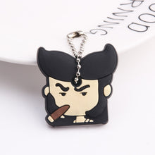 Load image into Gallery viewer, Cartoon Anime Cute Key Cover Cap Silicone Mickey Stitch Bear Keychain Women Gift Owl Porte Clef Minne Key Chain