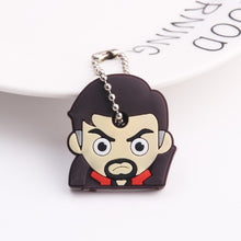 Load image into Gallery viewer, Cartoon Anime Cute Key Cover Cap Silicone Mickey Stitch Bear Keychain Women Gift Owl Porte Clef Minne Key Chain