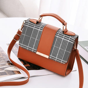 Women Fashion PU Leather Shoulder Small Flap Crossbody Handbags Top Handle Messenger Bags High Quality Luxury Ladies Hand Bag