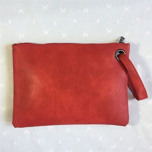 Fashion Solid Handbag Women's Clutch Bag Leather Women Envelope Bag Zipper Evening Bag Female Clutches Handbag Torebki Damskie