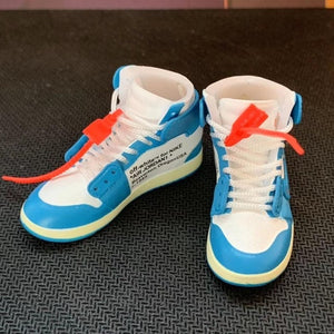 Dropshipping one pair  sneaker keychain AJ  1 offwhite Chicago UNC NRG 3D Mini Sneaker shoe keychain