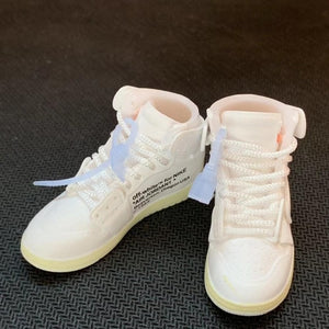 Dropshipping one pair  sneaker keychain AJ  1 offwhite Chicago UNC NRG 3D Mini Sneaker shoe keychain