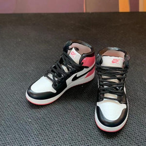 Dropshipping one pair  sneaker keychain AJ  1 offwhite Chicago UNC NRG 3D Mini Sneaker shoe keychain