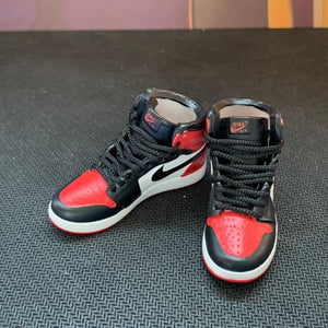 Dropshipping one pair  sneaker keychain AJ  1 offwhite Chicago UNC NRG 3D Mini Sneaker shoe keychain