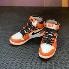 Load image into Gallery viewer, Dropshipping one pair  sneaker keychain AJ  1 offwhite Chicago UNC NRG 3D Mini Sneaker shoe keychain