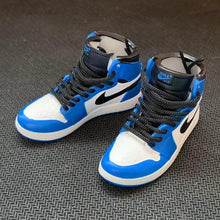 Load image into Gallery viewer, Dropshipping one pair  sneaker keychain AJ  1 offwhite Chicago UNC NRG 3D Mini Sneaker shoe keychain