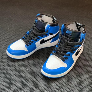 Dropshipping one pair  sneaker keychain AJ  1 offwhite Chicago UNC NRG 3D Mini Sneaker shoe keychain