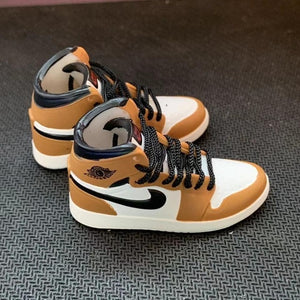 Dropshipping one pair  sneaker keychain AJ  1 offwhite Chicago UNC NRG 3D Mini Sneaker shoe keychain