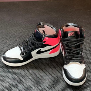 Dropshipping one pair  sneaker keychain AJ  1 offwhite Chicago UNC NRG 3D Mini Sneaker shoe keychain