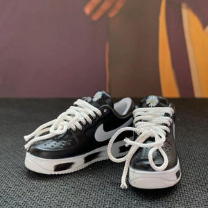 Dropshipping one pair  sneaker keychain AJ  1 offwhite Chicago UNC NRG 3D Mini Sneaker shoe keychain