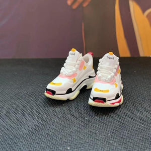Dropshipping one pair  sneaker keychain AJ  1 offwhite Chicago UNC NRG 3D Mini Sneaker shoe keychain