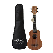Load image into Gallery viewer, Aiersi brand 21 inch mahogany Soprano ukulele musical instrument guitar ukelele