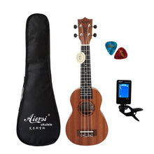 Load image into Gallery viewer, Aiersi brand 21 inch mahogany Soprano ukulele musical instrument guitar ukelele