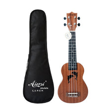 Load image into Gallery viewer, Aiersi brand 21 inch mahogany Soprano ukulele musical instrument guitar ukelele