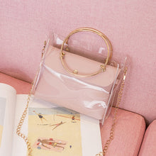 Load image into Gallery viewer, 2020 Design Luxury Handbag Women Transparent Bucket Bag Clear PVC Jelly Small Shoulder Bag Female Chain Crossbody Messenger Bags