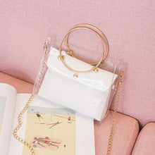Load image into Gallery viewer, 2020 Design Luxury Handbag Women Transparent Bucket Bag Clear PVC Jelly Small Shoulder Bag Female Chain Crossbody Messenger Bags