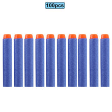 Load image into Gallery viewer, 6 10 100pcs For Nerf Bullets EVA Soft Hollow Hole Head 7.2cm Refill Bullet Darts for Nerf Toy Gun Accessories for Nerf Blasters