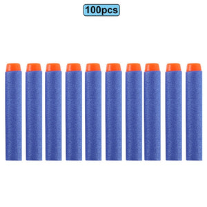 6 10 100pcs For Nerf Bullets EVA Soft Hollow Hole Head 7.2cm Refill Bullet Darts for Nerf Toy Gun Accessories for Nerf Blasters