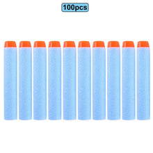 Load image into Gallery viewer, 6 10 100pcs For Nerf Bullets EVA Soft Hollow Hole Head 7.2cm Refill Bullet Darts for Nerf Toy Gun Accessories for Nerf Blasters