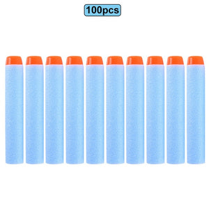 6 10 100pcs For Nerf Bullets EVA Soft Hollow Hole Head 7.2cm Refill Bullet Darts for Nerf Toy Gun Accessories for Nerf Blasters