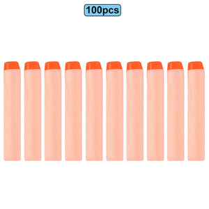6 10 100pcs For Nerf Bullets EVA Soft Hollow Hole Head 7.2cm Refill Bullet Darts for Nerf Toy Gun Accessories for Nerf Blasters