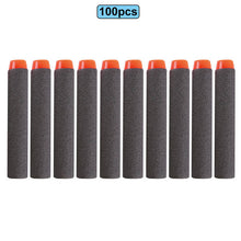 Load image into Gallery viewer, 6 10 100pcs For Nerf Bullets EVA Soft Hollow Hole Head 7.2cm Refill Bullet Darts for Nerf Toy Gun Accessories for Nerf Blasters