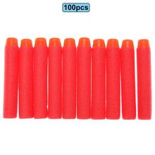 Load image into Gallery viewer, 6 10 100pcs For Nerf Bullets EVA Soft Hollow Hole Head 7.2cm Refill Bullet Darts for Nerf Toy Gun Accessories for Nerf Blasters