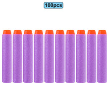 Load image into Gallery viewer, 6 10 100pcs For Nerf Bullets EVA Soft Hollow Hole Head 7.2cm Refill Bullet Darts for Nerf Toy Gun Accessories for Nerf Blasters