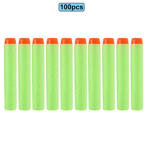 6 10 100pcs For Nerf Bullets EVA Soft Hollow Hole Head 7.2cm Refill Bullet Darts for Nerf Toy Gun Accessories for Nerf Blasters