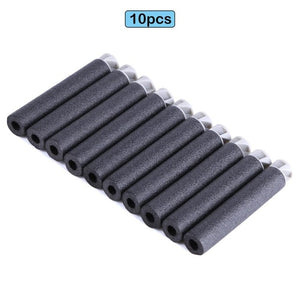 6 10 100pcs For Nerf Bullets EVA Soft Hollow Hole Head 7.2cm Refill Bullet Darts for Nerf Toy Gun Accessories for Nerf Blasters