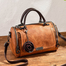 Load image into Gallery viewer, AECLVR Flower Pendant Shoulder Crossbody Bag Soft PU Leather Women Bags Solid Color All-match Fashion Ladies Pillow Handbags