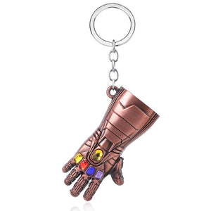 RJ The Avengers 4 Thor Hammer Metal Keychains The Dark World Weapon Iron Man Keyring For Women Movie Fans Jewelry Accessories