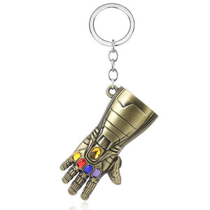 RJ The Avengers 4 Thor Hammer Metal Keychains The Dark World Weapon Iron Man Keyring For Women Movie Fans Jewelry Accessories