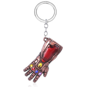 RJ The Avengers 4 Thor Hammer Metal Keychains The Dark World Weapon Iron Man Keyring For Women Movie Fans Jewelry Accessories