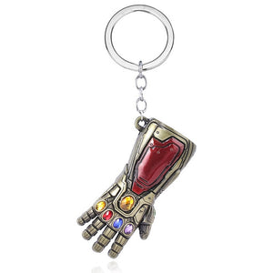 RJ The Avengers 4 Thor Hammer Metal Keychains The Dark World Weapon Iron Man Keyring For Women Movie Fans Jewelry Accessories