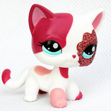 Load image into Gallery viewer, pet shop lps toys rare stands little short hair kitten pink #2291 grey #5 black #994 old original kitty  figure collection