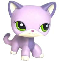 pet shop lps toys rare stands little short hair kitten pink #2291 grey #5 black #994 old original kitty  figure collection